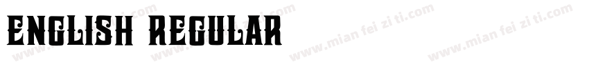 English Regular字体转换